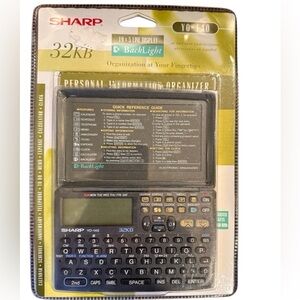 Sharp Handheld Personal Information Backlit Organizer 32KB Sealed YO-140 Y0-140